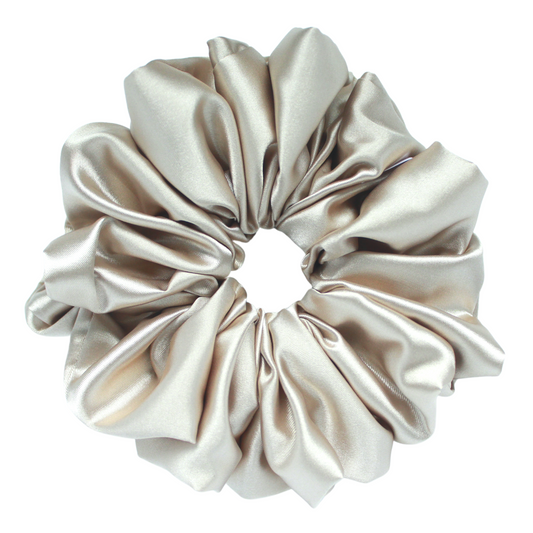 Champagne Satin Scrunchie