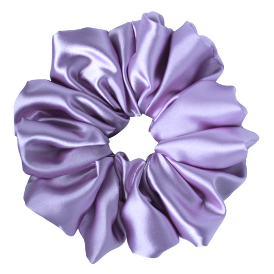 Lavender Satin Scrunchie