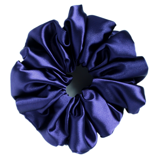 Purple Satin Scrunchie