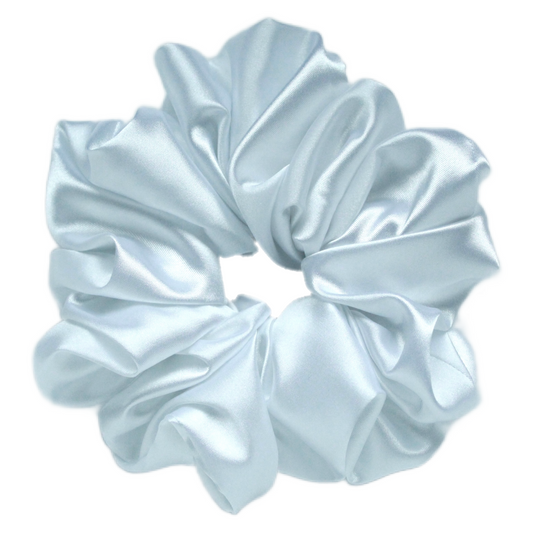 White Satin Scrunchie