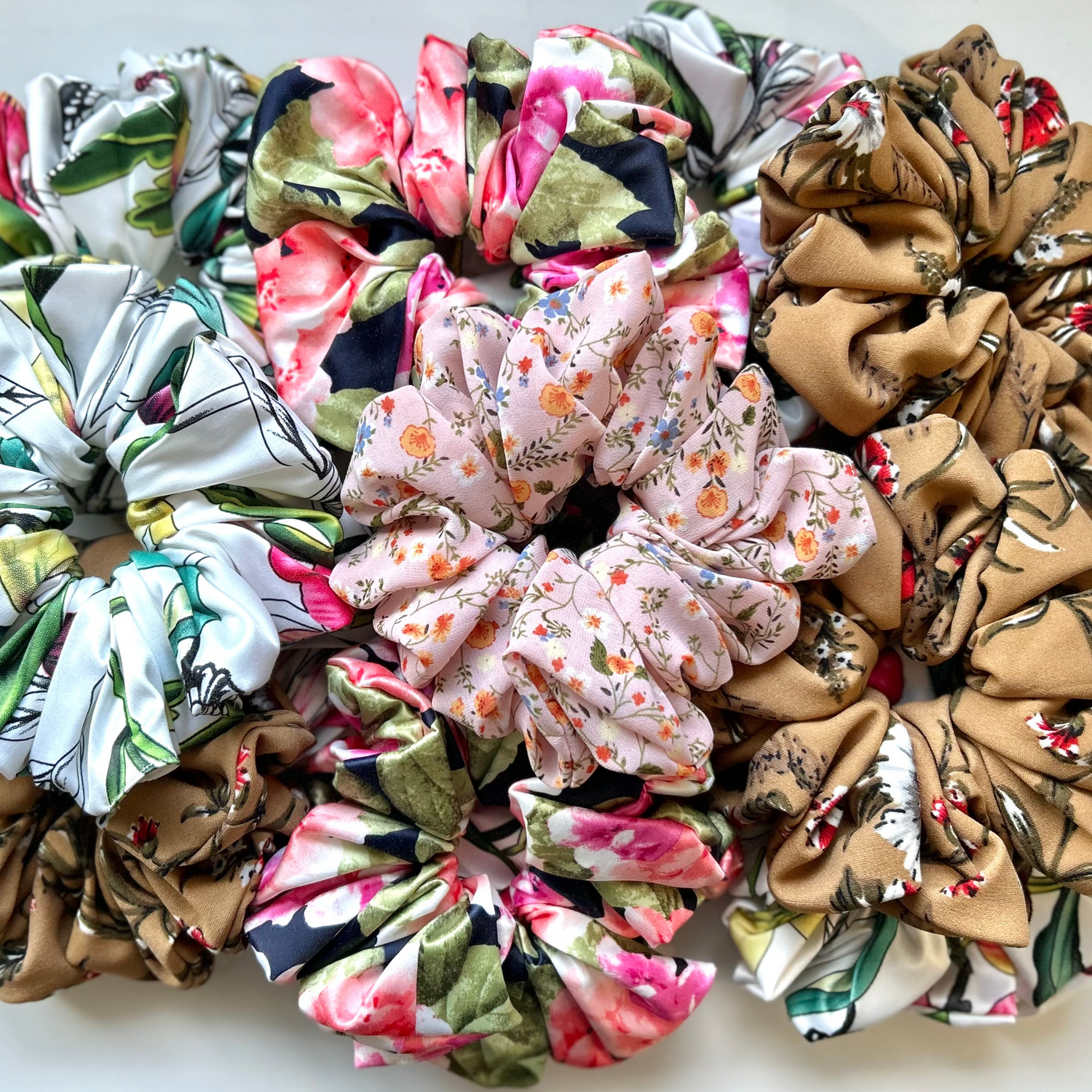 Floral Scrunchies