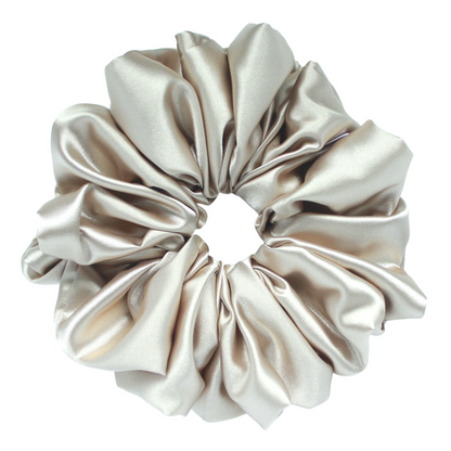 Champagne Satin Scrunchie