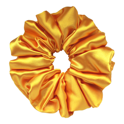 Sunflower Yellow Satin Scrunchie