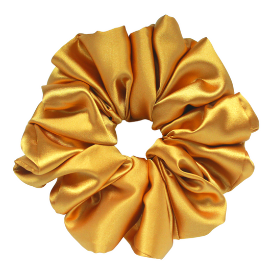 Gold Satin Scrunchie
