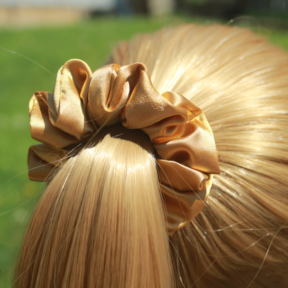 Gold Satin Scrunchie
