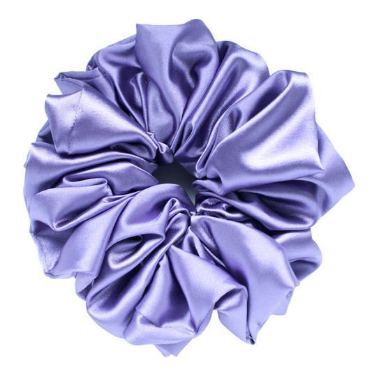 Lilac Satin Scrunchie