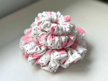 Hearts and Polka Dots Scrunchie