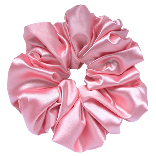 Light Pink Satin Scrunchie